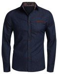 Men's Casual Ultramarine Blue Button Down Shirt