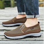MNRWNVMG CNA Trop Shoes for Men,Breathable Orthopedic Travel Plimsolls,CNA Trop Men Outdoor Hiking Orthopedic Shoes Breathable Walking Loafers (10,Brown)