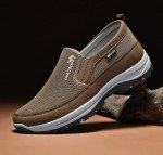 MNRWNVMG CNA Trop Shoes for Men,Breathable Orthopedic Travel Plimsolls,CNA Trop Men Outdoor Hiking Orthopedic Shoes Breathable Walking Loafers (10,Brown)