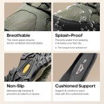 NORTIV 8 Men's Slip on Hiking Shoes Lightweight Trekking Camping Walking Outdoor Shoes, Army Green, 11