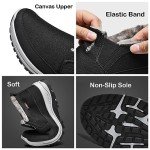 FAIRSOMA Men'S CNA Trop Winter Slip-On Warm Ankle Chukka Boots With Arch Support,Outdoor Waterproof Anti-Slip Fur Lined High Top Leather Snow Loafers Comfortable Hiking Walking Shoes, Black, 10