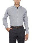 Van Heusen Men's Black Gingham Dress Shirt, XL
