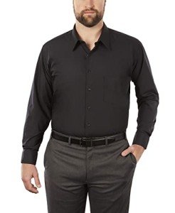 Van Heusen Big & Tall Men's Dress Shirt - Black