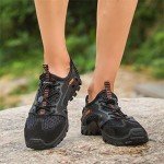 FLARUT Men's Sandals Barefoot Hiking Shoes Quick Dry Breathable Mesh Lightweight Outdoor Training Water Walking Shoes, B-black, 8.5