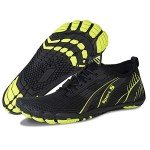 Water Shoes for Men and Women Barefoot Quick-Dry Aqua Sock Outdoor Athletic Sport Shoes for Kayaking, Boating, Hiking, Surfing, Walking (M-Green, 43)