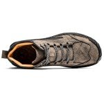 FLYLAND Men's Chukka Ankle Boots Handmade Leather Sneakers Fashion Casual Shoes Non Slip Breathable Comfortable for Driving Walking Hiking Outdoor, Grey, 8.5