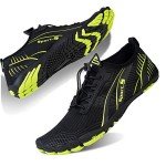 Water Shoes for Men and Women Barefoot Quick-Dry Aqua Sock Outdoor Athletic Sport Shoes for Kayaking, Boating, Hiking, Surfing, Walking (M-Green, 43)