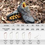TFO Hiking Shoes Men Waterproof Air Circulation Insole Ankle Support Non-Slip Lightweight for Outdoor Trekking Walking Gray