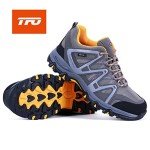 TFO Hiking Shoes Men Waterproof Air Circulation Insole Ankle Support Non-Slip Lightweight for Outdoor Trekking Walking Gray