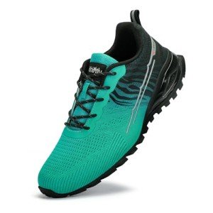 Kricely Men's Trail Running Shoes Fashion Walking Hiking Sneakers for Men Tennis Cross Training Shoe Outdoor Snearker Mens Casual Workout Footwear, Grass-green, 11