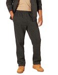 Men's Charcoal Heather Fleece Sweatpants, Large