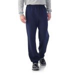 Navy Fleece Sweatpants for Men - Large