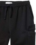 Men's Black Cargo Fleece Sweatpants by Amazon Essentials