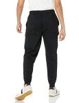 Men's Black Cargo Fleece Jogger Sweatpants