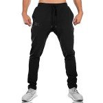 Men's Casual Black Jogger Sweatpants with Pockets