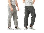 Men's Fleece Jogging Pants 2-Pack with Pockets
