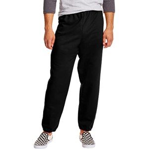Hanes Men's Black Ecosmart Fleece Sweatpants