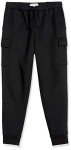 Men's Black Fleece Cargo Jogger Sweatpants