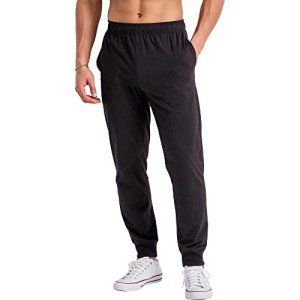 Hanes Men's Cotton Joggers with Pockets - Black