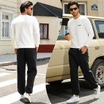 Men's Warm Fleece-Lined Jogger Pants with Pockets