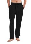 Men's Tall Yoga Sweatpants with Pockets - Black