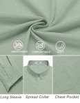 Light Green Long Sleeve Casual Button-Up Shirt