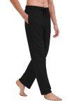 Men's Tall Yoga Sweatpants with Pockets - Black