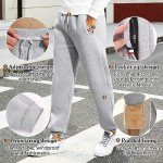 Men’s Fleece Lined Joggers with Zipper Pockets