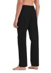 Men's Tall Yoga Sweatpants with Pockets - Black