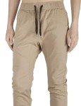 Men's Khaki Joggers with Pockets – Athletic Fit