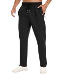 Men's Lightweight Jogging Sweatpants with Zipper Pockets