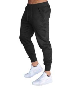 BUXKR Men's Slim Fit Joggers for Gym & Running