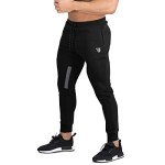 ZENWILL Men's Vertex Tapered Gym Joggers - Black