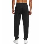 Tall Men's Sweatpants with Zipper Pocket - Black