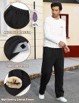 Voqueen Men's Fleece Thermal Joggers with Pockets