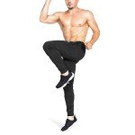 ZENWILL Men's Vertex Tapered Gym Joggers - Black