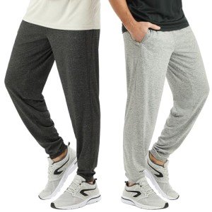 Men's 2-Pack Athletic Jogger Pants with Pockets