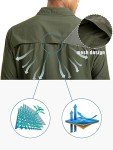 TACVASEN Men's UPF 50+ Sun Protection Long Sleeve Shirt