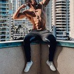 ZENWILL Men's Vertex Tapered Gym Joggers - Black