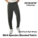 Men's 2-Pack Athletic Jogger Pants with Pockets