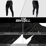 ZENWILL Men's Vertex Tapered Gym Joggers - Black