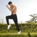 Tall Men's Sweatpants with Zipper Pocket - Black