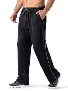 Men's Athletic Jogging Pants with Zipper Pockets