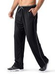 Men's Athletic Jogging Pants with Zipper Pockets