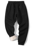 Men's Sherpa Lined Fleece Winter Jogger Pants