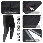 Men's Stripe Joggers with Zipper Pocket - Black