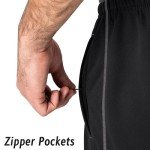 Men's Athletic Jogging Pants with Zipper Pockets
