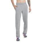 Champion Men's Open Bottom Cotton Sweatpants - Gray