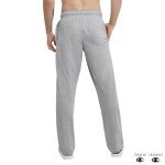 Champion Men's Open Bottom Cotton Sweatpants - Gray
