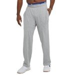 Champion Men's Open Bottom Cotton Sweatpants - Gray